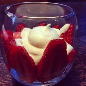 Verrine fraise-coco